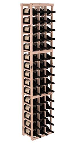 Wine Racks America® Knotty Alder 3 Column Magnum Wine Cellar Kit. Unstained