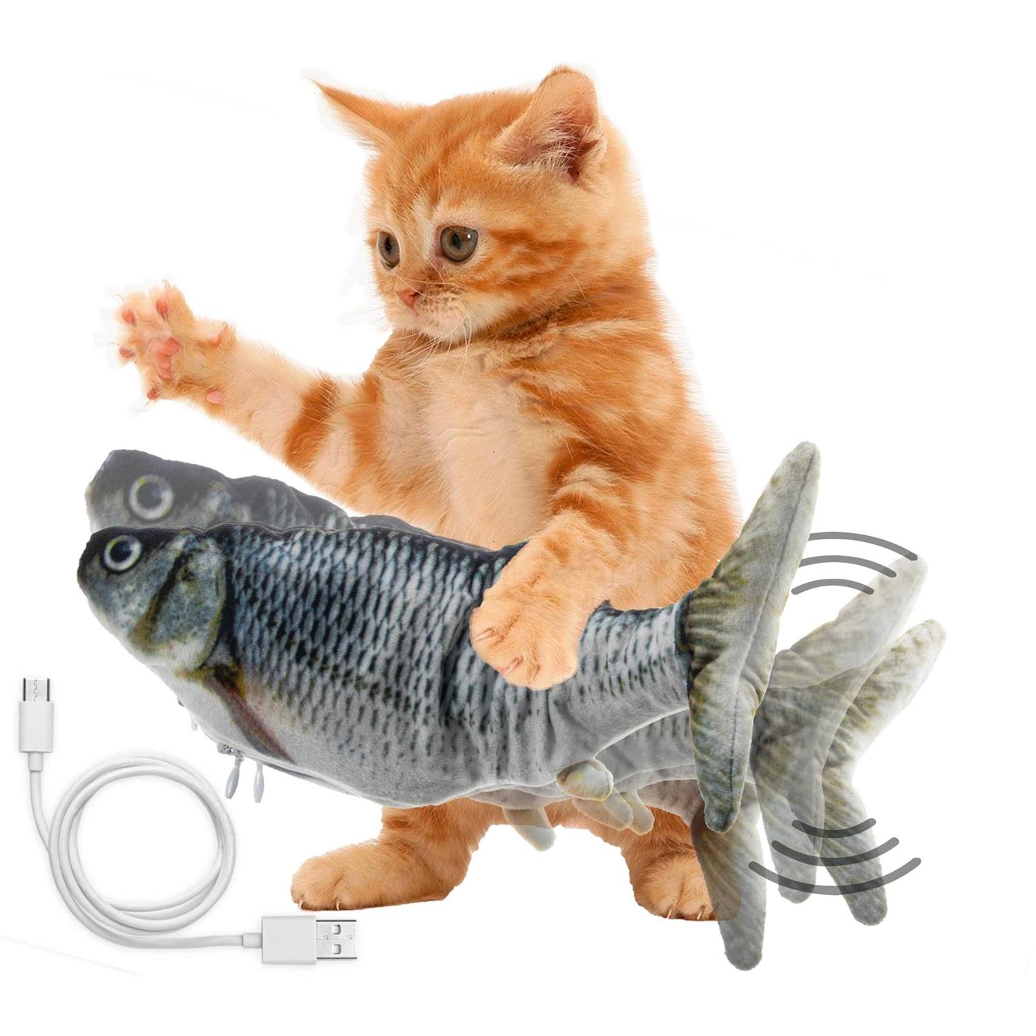5 STAR SUPER DEALS Cat Flipping n Flopping Fish Cat Toy - Pet Supplies online store