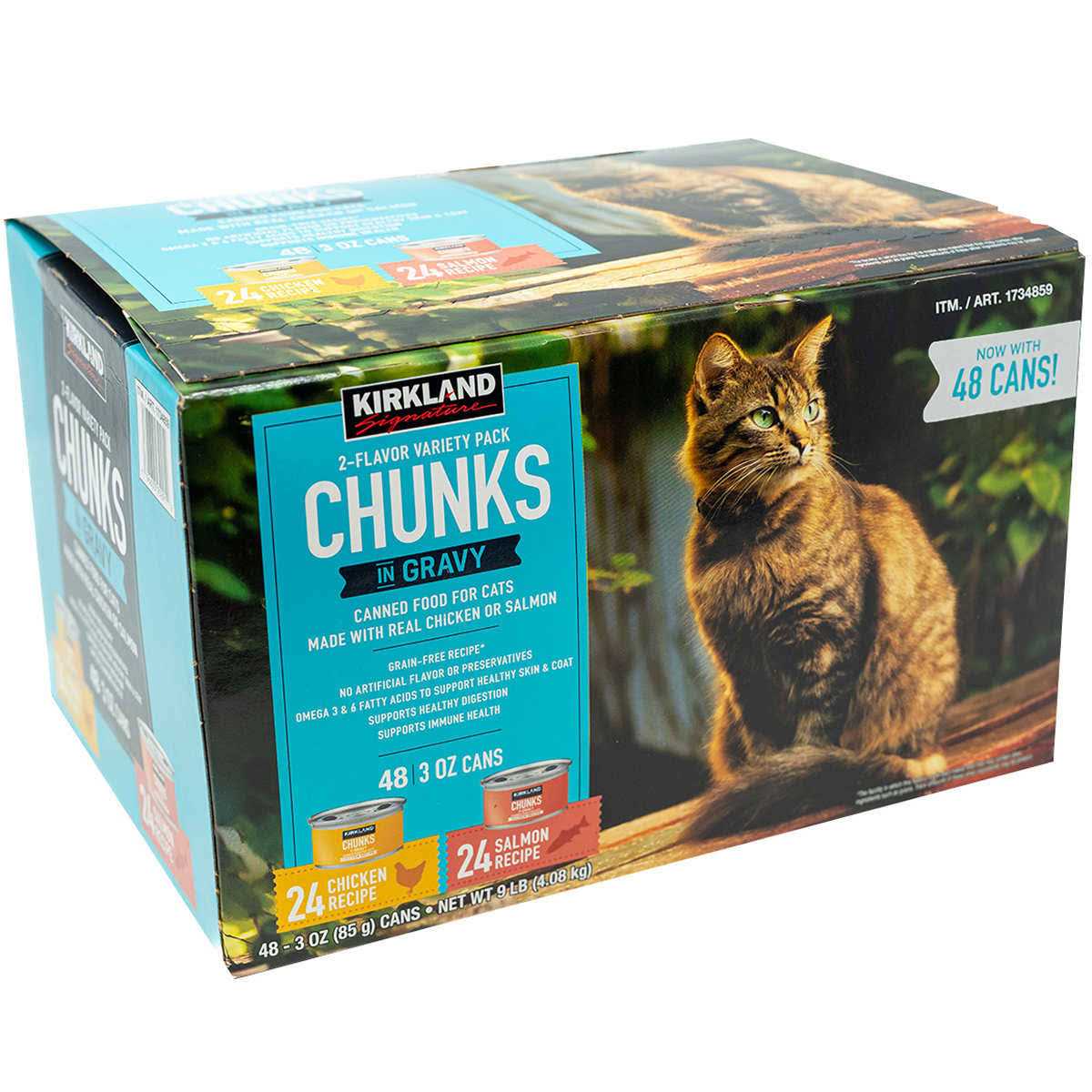 Kirkland Signature Chunks in Gravy Canned Cat Food Variety Pack - Pet Supplies online store