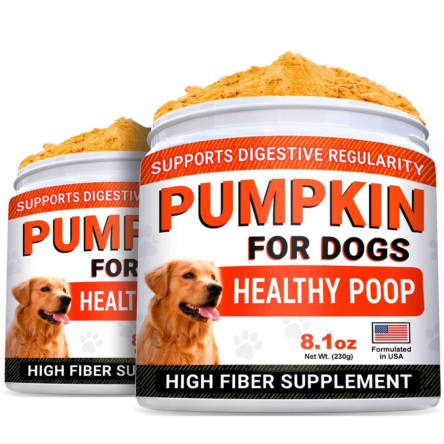 StrellaLab Pumpkin High Fiber Stool Consistency Powder Digestive Supplement for Dogs - Pet Supplies online store