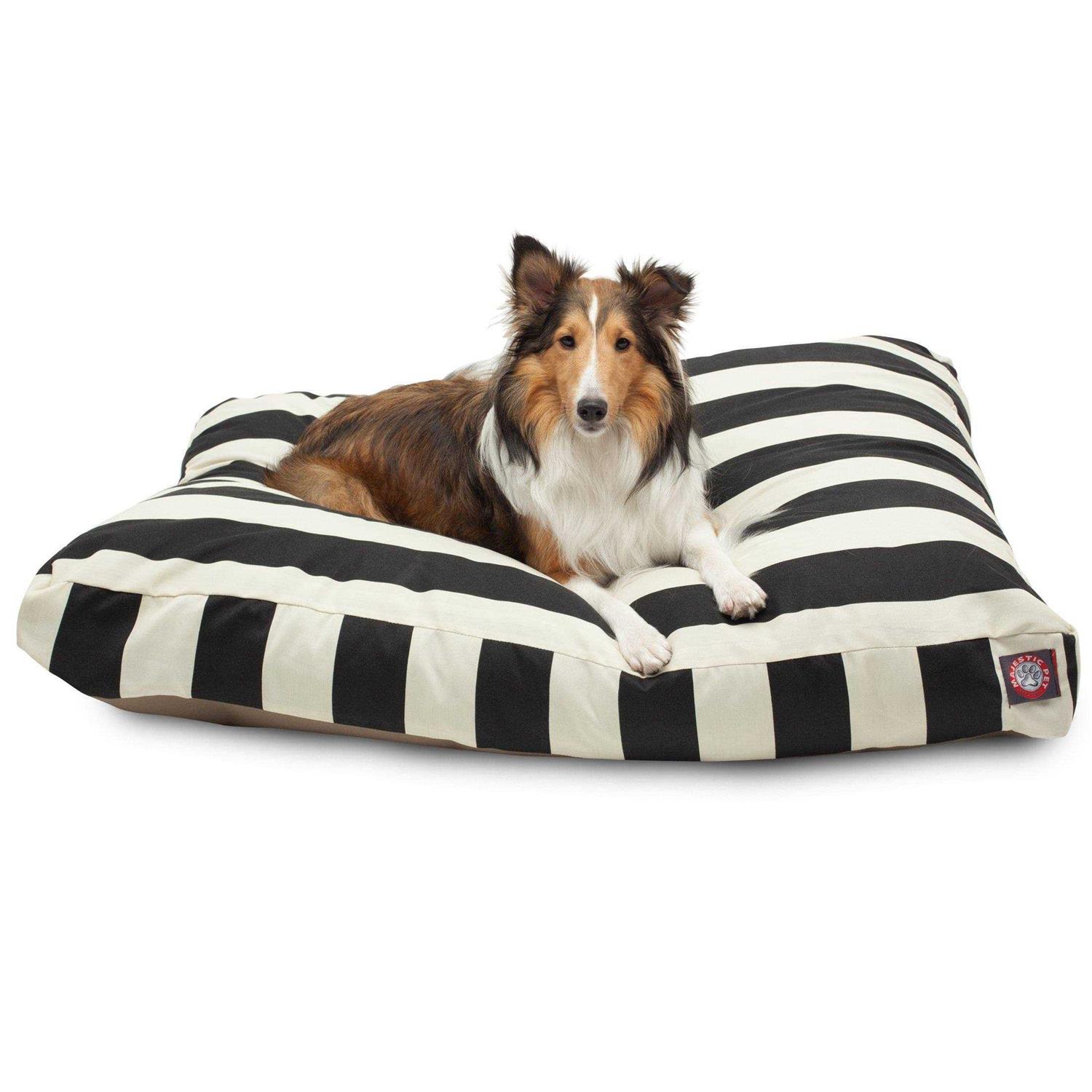 Majestic Pet Vertical Stripe Rectangle Dog Bed - Pet Supplies online store