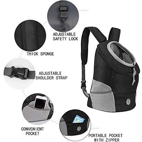 YESLAU Dog Backpack Carrier Pet Carrier for Small Medium Dogs Travel Bag Front Pack Breathable Adjustable with Safety Reflective Strips for Hiking - Pet Supplies online store