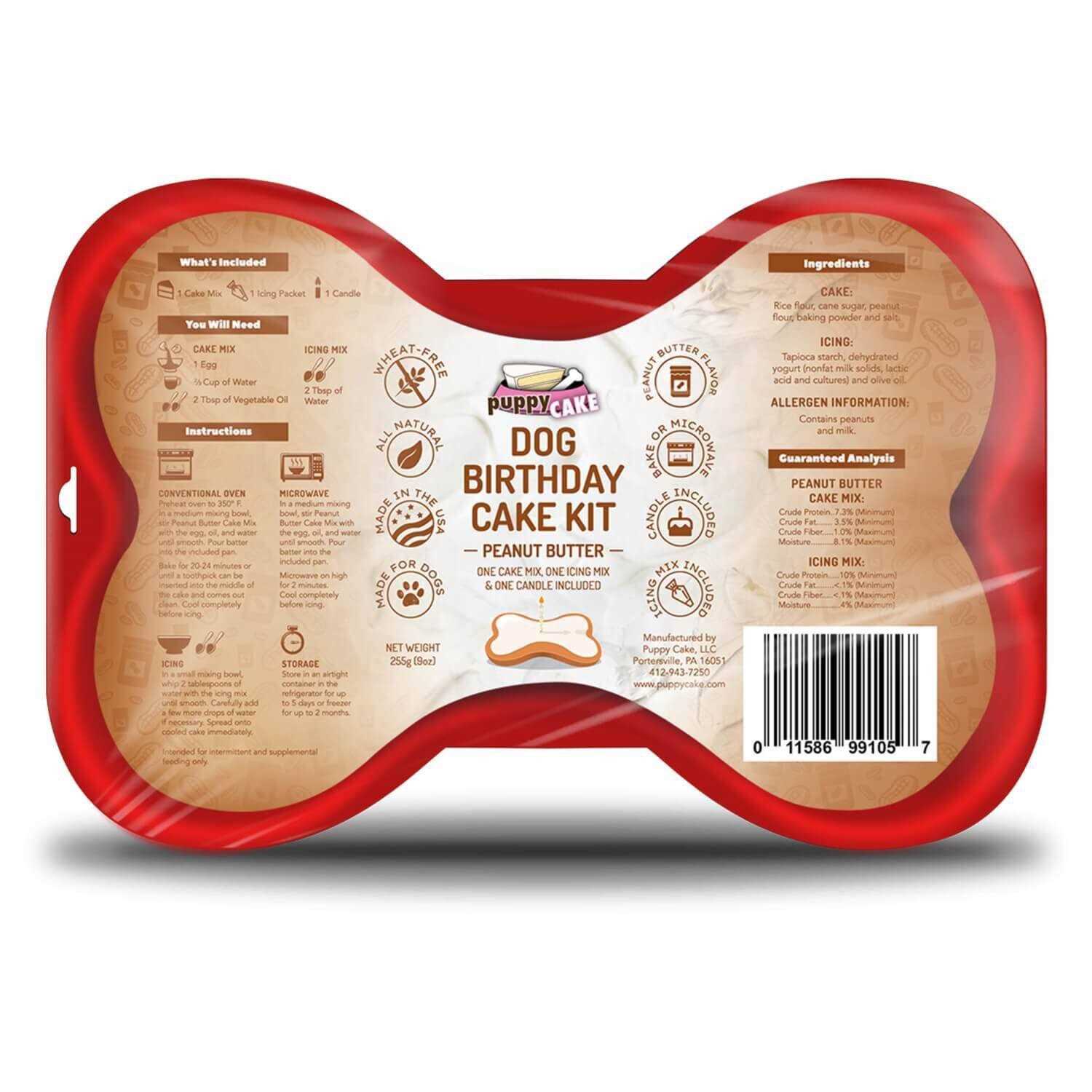 Puppy Cake Dog Birthday Cake Kit - Pet Supplies online store