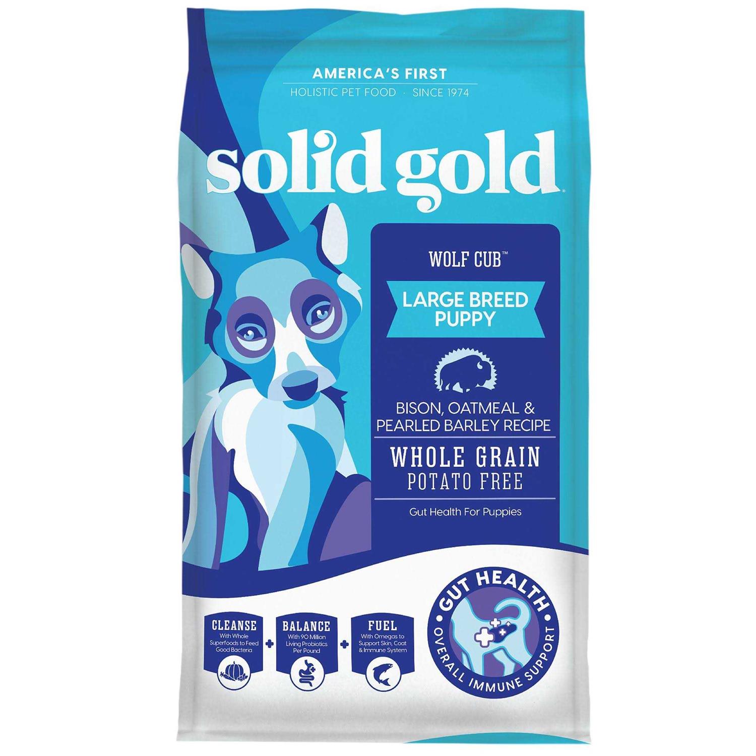 Solid Gold Wolf Cub Bison & Oatmeal Puppy Food - Pet Supplies online store