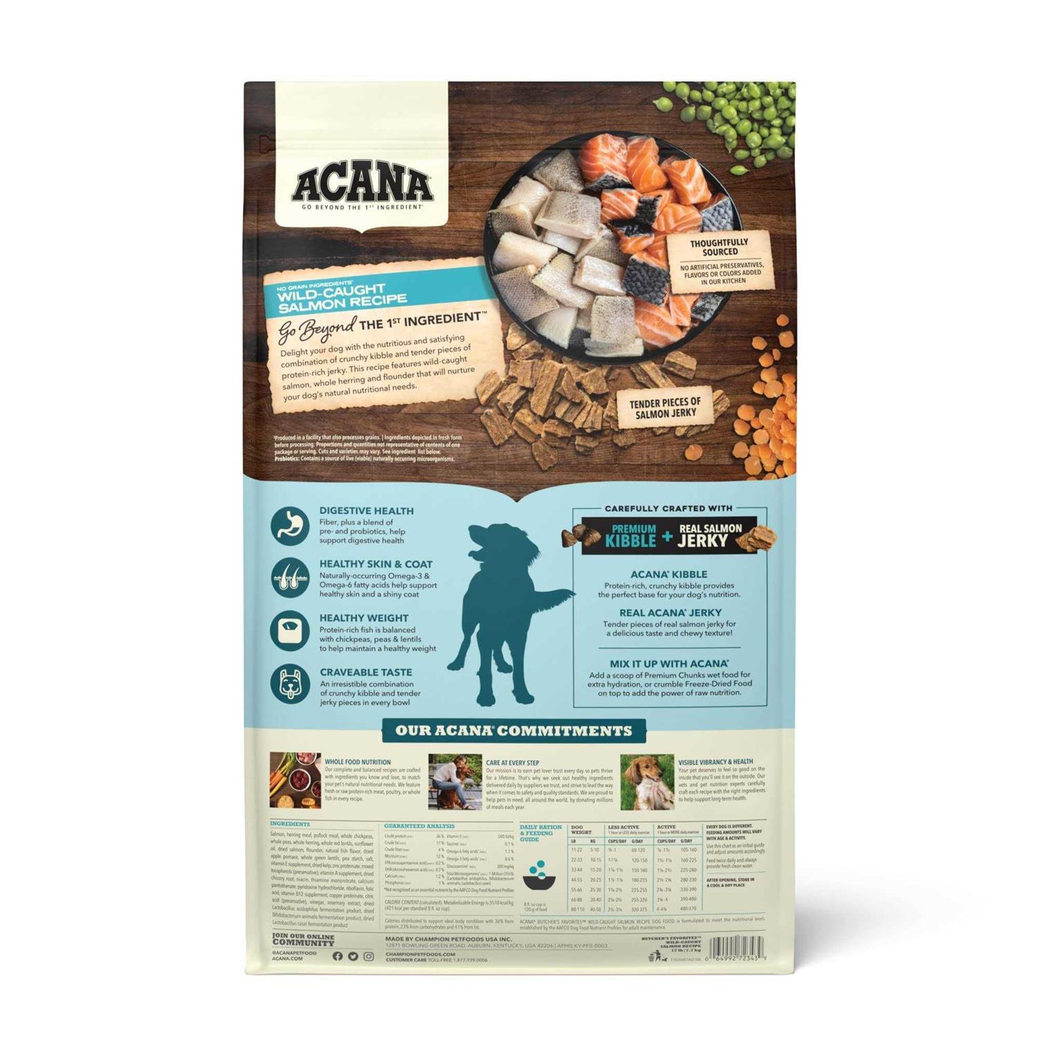 Acana Butcher's Favorites Wild-Caught Salmon Dry Dog Food - Pet Supplies online store