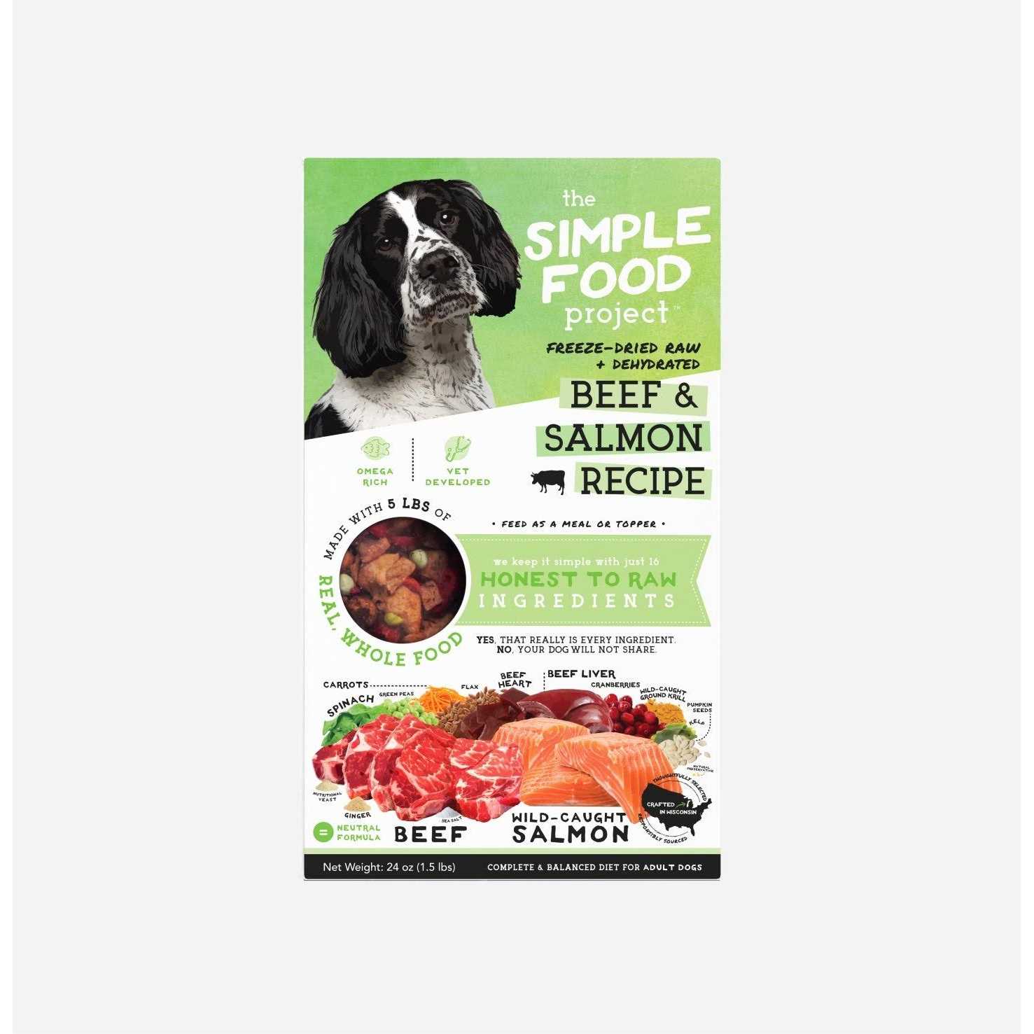 The Simple Food Project Freeze Dried Beef & Salmon - Pet Supplies online store