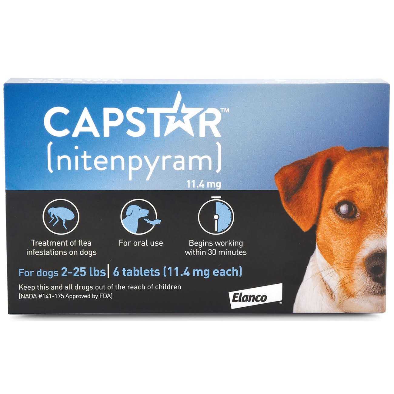 Capstar Flea Treatment for Dogs 2-25 lb - Pet Supplies online store