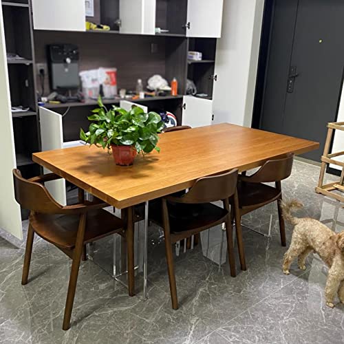 Universal One-Piece Table Top, Home Office Wood Countertop Desk, Waterproof DIY Storage Workbench Top Platform, Custom Size (Color : Wood Colour, Size : 100x50x3cm)