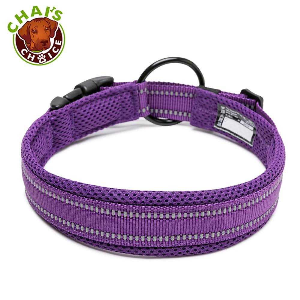 Chai's Choice Premium Dog Collar Soft, Padded, Reflective Dog Collar for Large, Medium, and Small Size Dogs - Pet Supplies online store