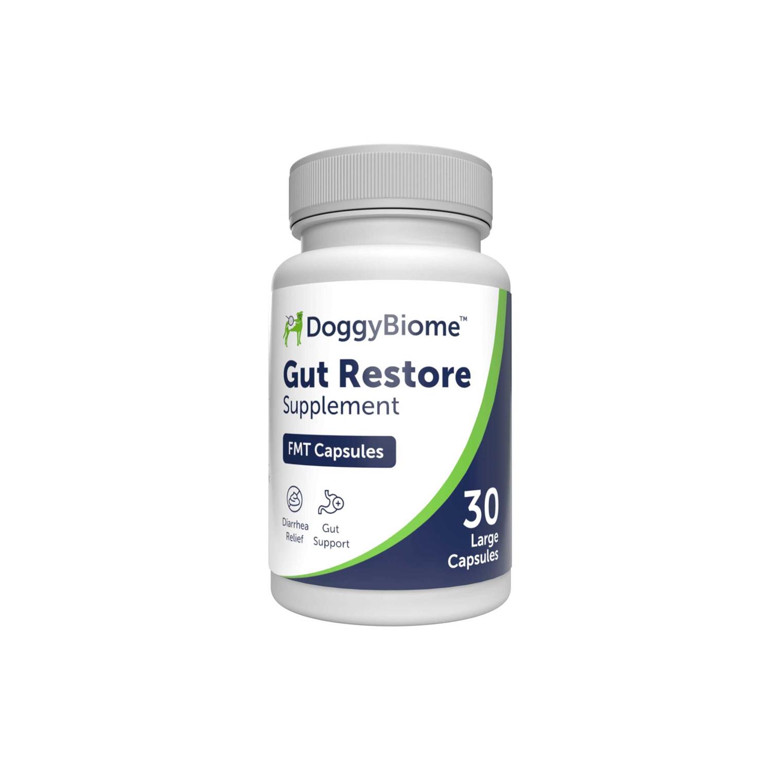 DoggyBiome Gut Restore Supplement 30 Capsules - Pet Supplies online store