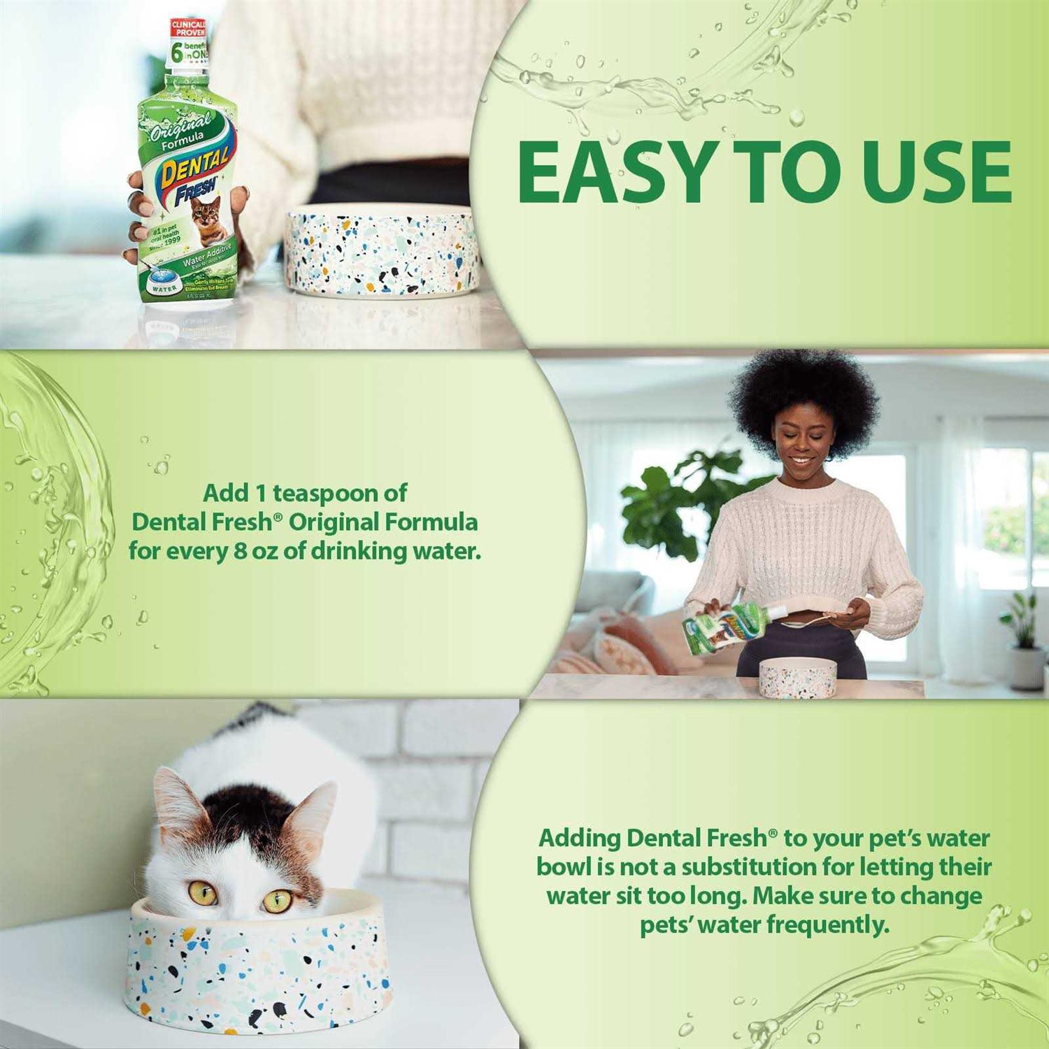 Dental Fresh Original Formula Water Additive for Cats - Pet Supplies online store