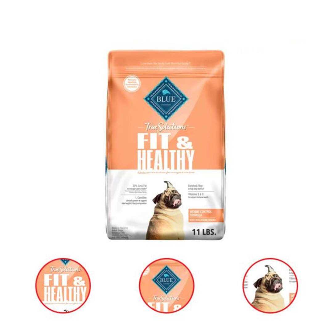 Blue Buffalo True Solutions Fit Healthy Weight Control Chicken Adult Dry Dog Food - Pet Supplies online store