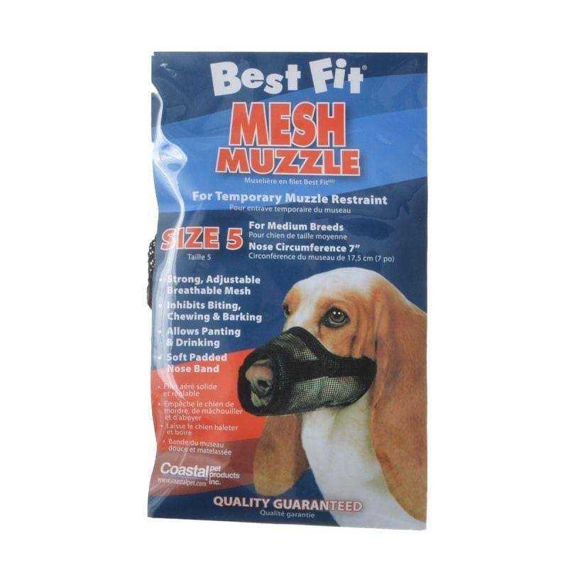 Best Fit Mesh Dog Muzzle Size 5 - Pet Supplies online store