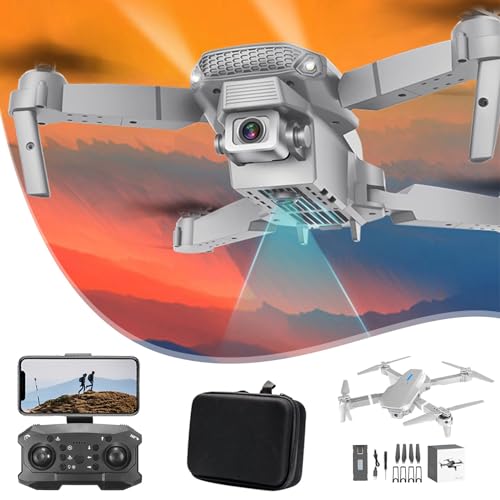 Prime Deals of the Day 1080P Drones With HD FPV Camera Remote Control Toys Gifts For Boys Girls With Altitude Hold Headless Mode Start Speed Adjustment Prime Membership, Items Under $5, Black