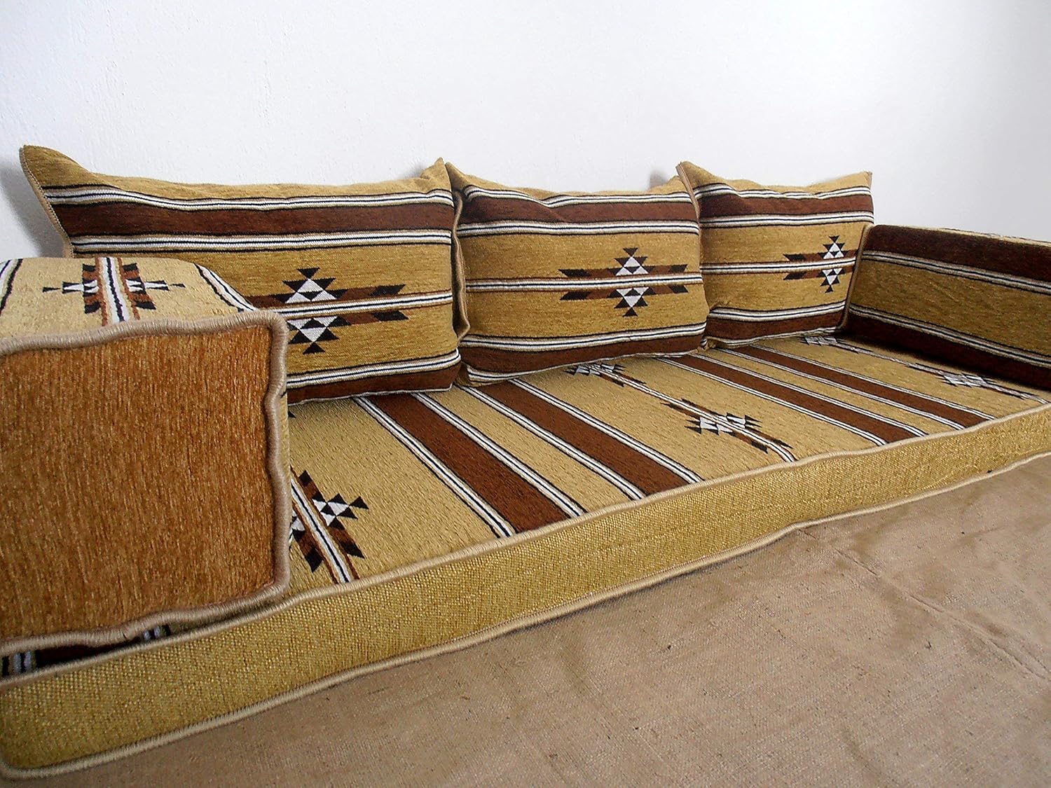 Traditional Oriental Floor Seating, Floor Seating Sofa, Arabic Cushions, Arabic Mattress, Arabic Couch, Moroccan Furniture