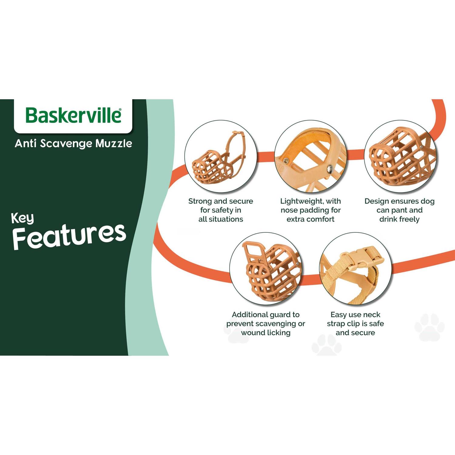 Baskerville Muzzle Size - Pet Supplies online store