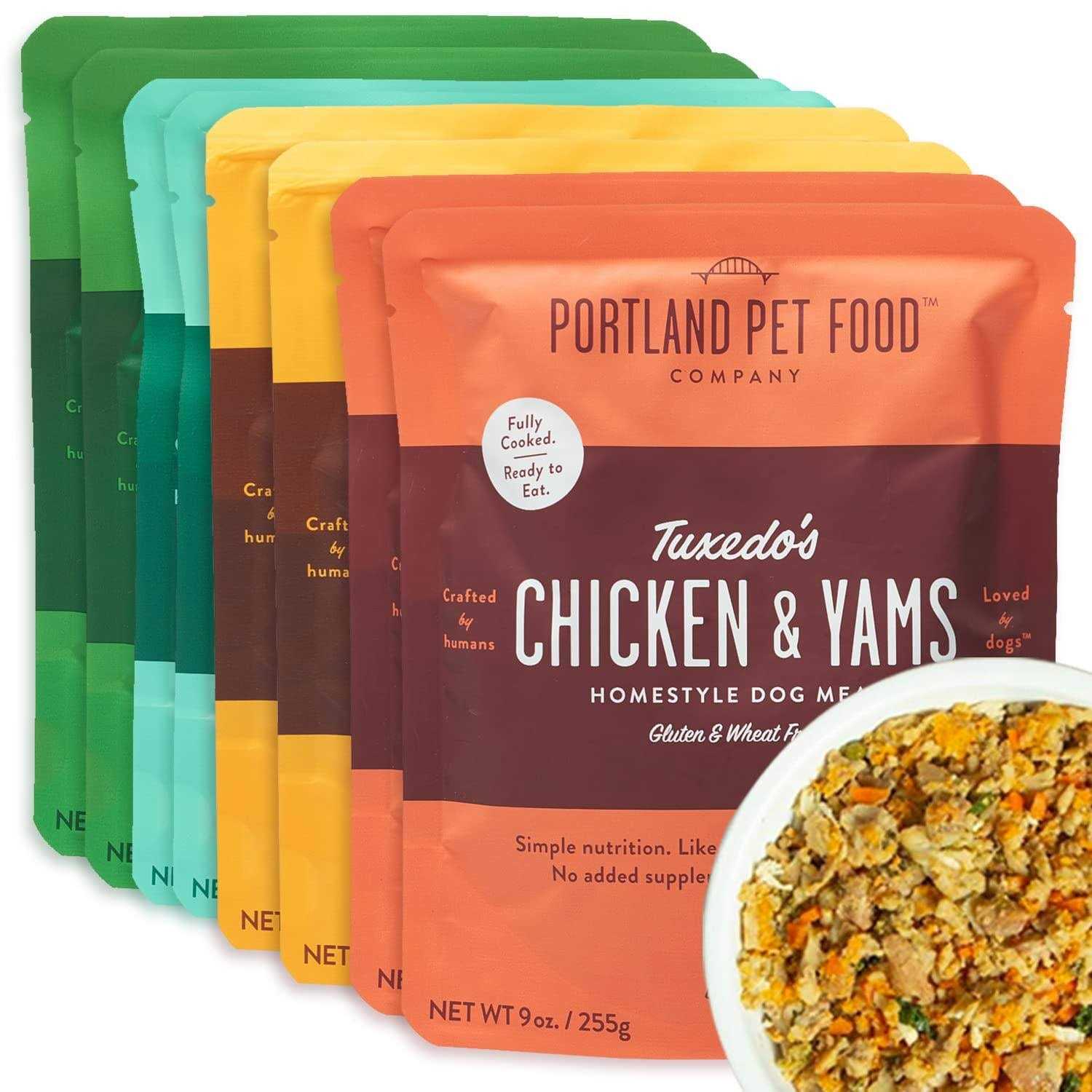 CRAFTED BY HUMANS LOVED BY DOGS Portland Pet Food Company Human-Grade Dog Food Pouch - Pet Supplies online store