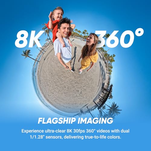 Insta360 X5 Motorcycle Bundle - Waterproof 8K 360° Action Camera, Rugged & Replaceable Lens, 3-Hour Battery, Clear Audio, Stabilization, Invisible Selfie Stick Effect, Leading Low Light