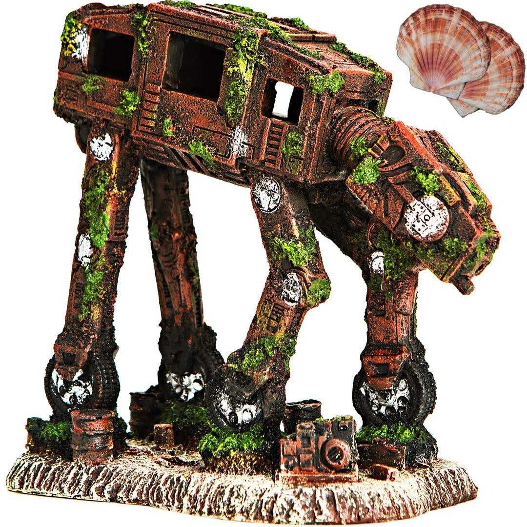 CREOMG Fish Tank Decorations Multi Design Optional Resin Aquarium Ornament Creative Betta Fish Hide Cave for Aquarium Decorations - Pet Supplies online store