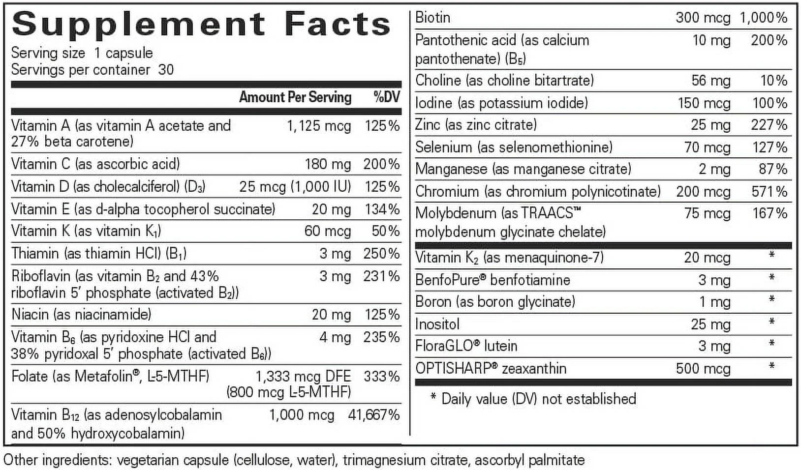 Pure Encapsulations PureGenomics Multivitamin | Supplement to Support Nutrient Requirements of Common Genetic Variations* | 30 Capsules