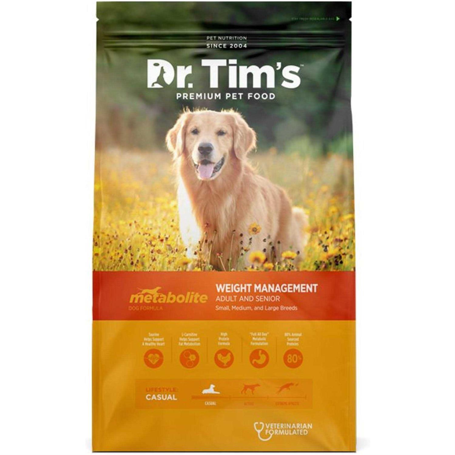 Dr. Tim's Metabolite Weight Management Formula Dry Dog Food - Pet Supplies online store