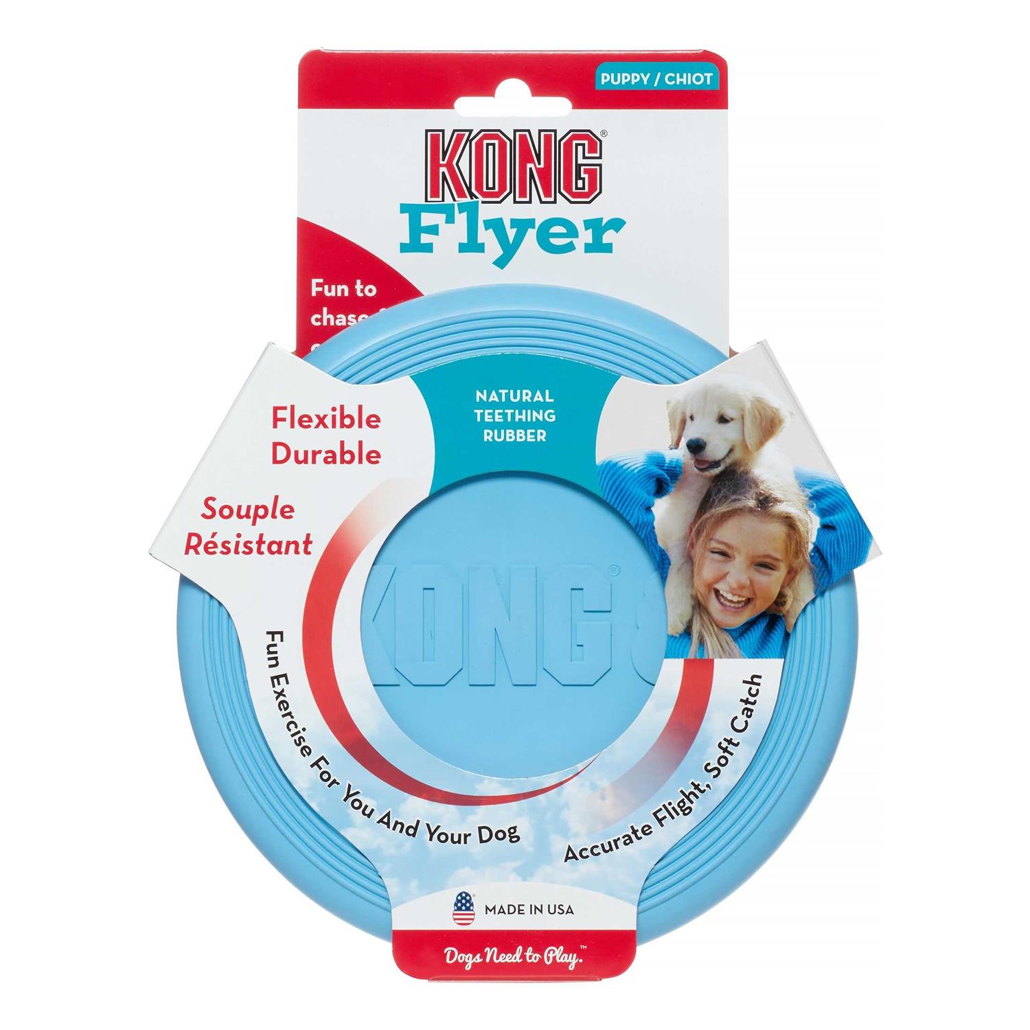 KONG Puppy Flyer Dog Toy, Color Varies - Pet Supplies online store