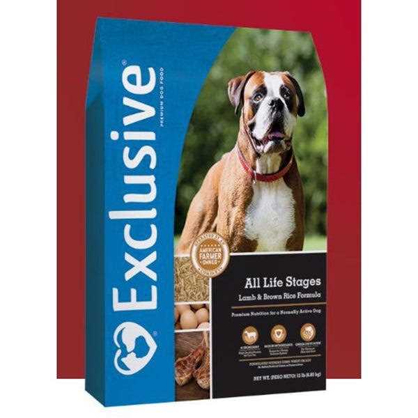Exclusive Dog Food All Life Stages Lamb Brown Rice - Pet Supplies online store