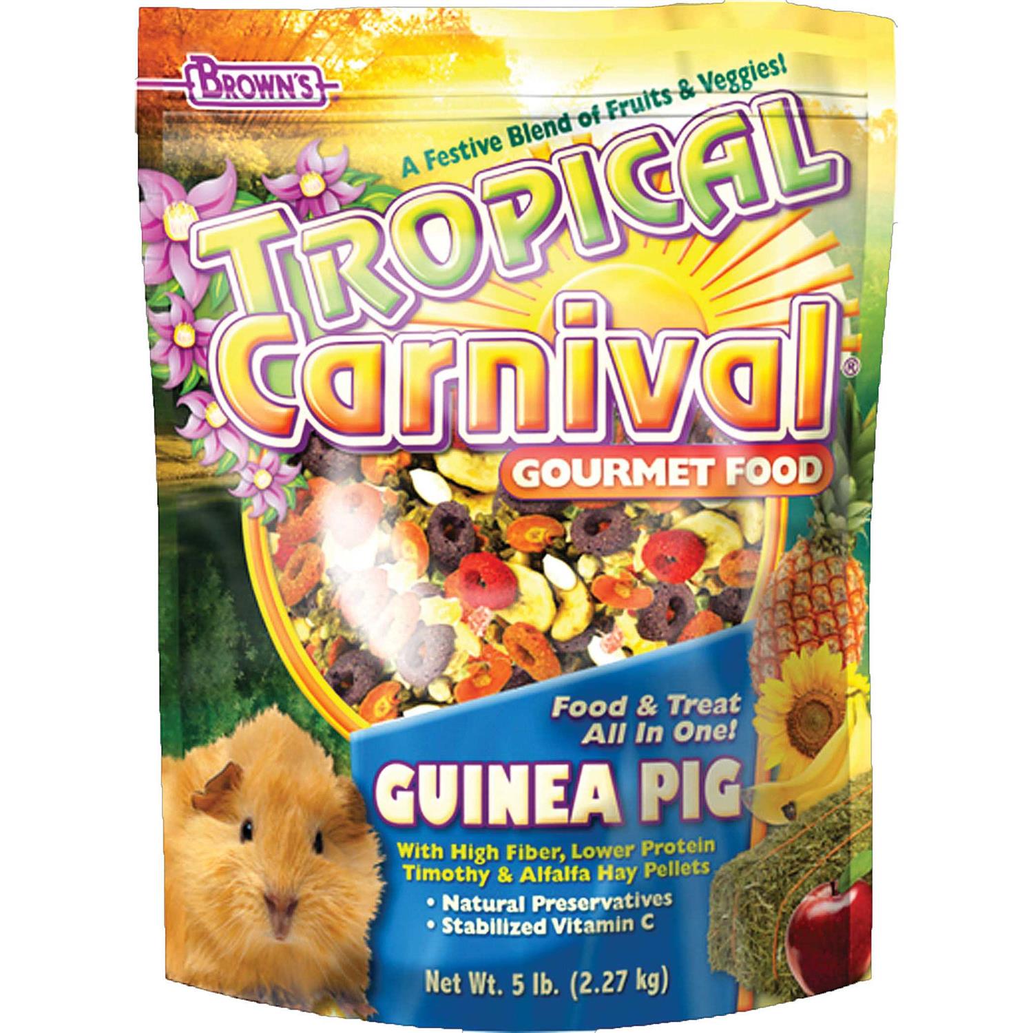 Brown's Tropical Carnival Gourmet Guinea Pig Food - Pet Supplies online store