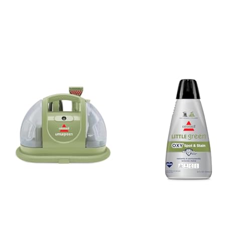 BISSELL Little Green Multi-Purpose Portable Carpet and Upholstery Cleaner, Car and Auto Detailer, with Exclusive Specialty Tools, Green, 1400B