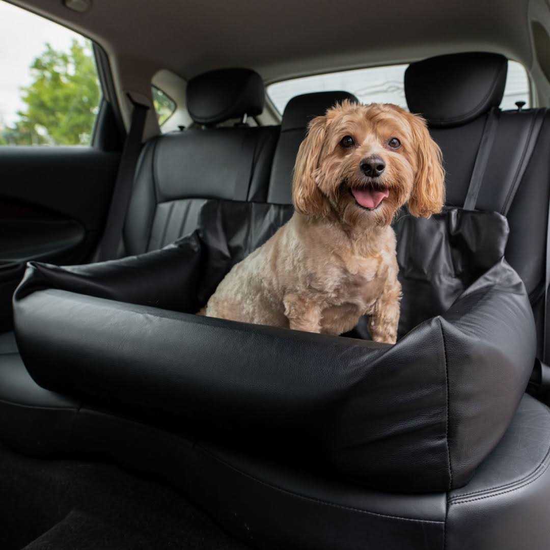 PupProtector Faux Leather Memory Foam Dog Car Bed - Pet Supplies online store