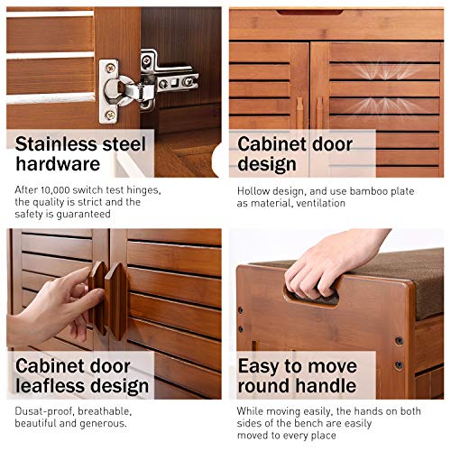 Shoe Bench & Shoe Cabinet & Shoe Storage Bench Shoe Rack Entryway Storage Bench Shoe Cabinet Bench with Hidden Storage Space (XXX-Large(new upgrade)