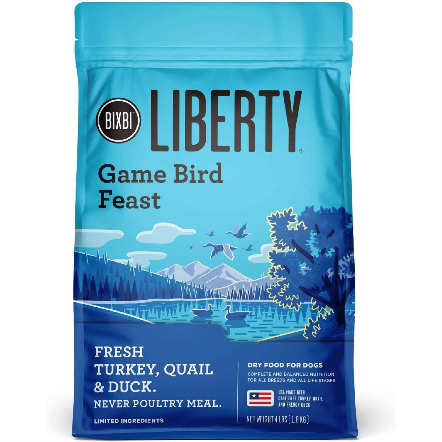 Bixbi Liberty Gamebird Feast Dry Dog Food - Pet Supplies online store