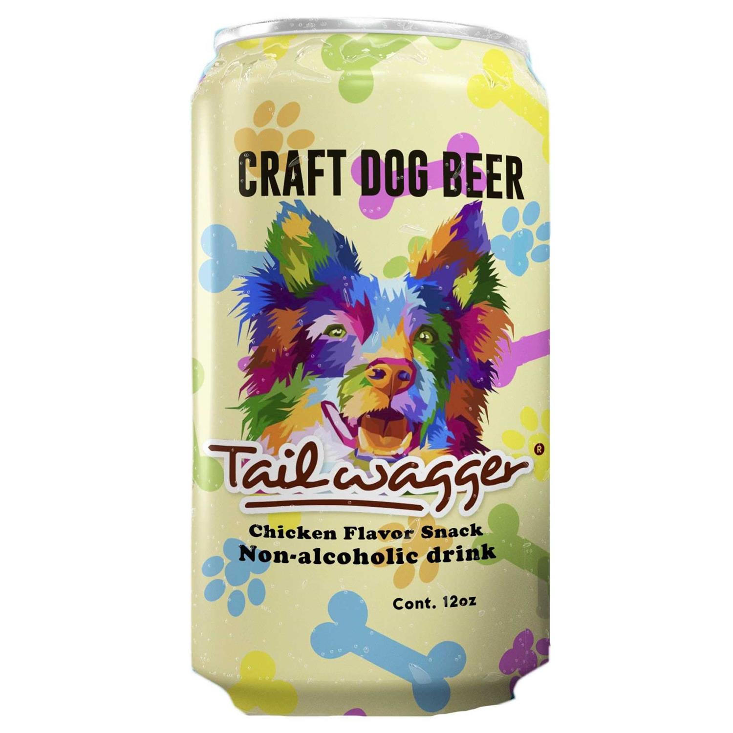 Tailwagger 4-pack 12 oz Chicken Porter Dog Beer - Pet Supplies online store