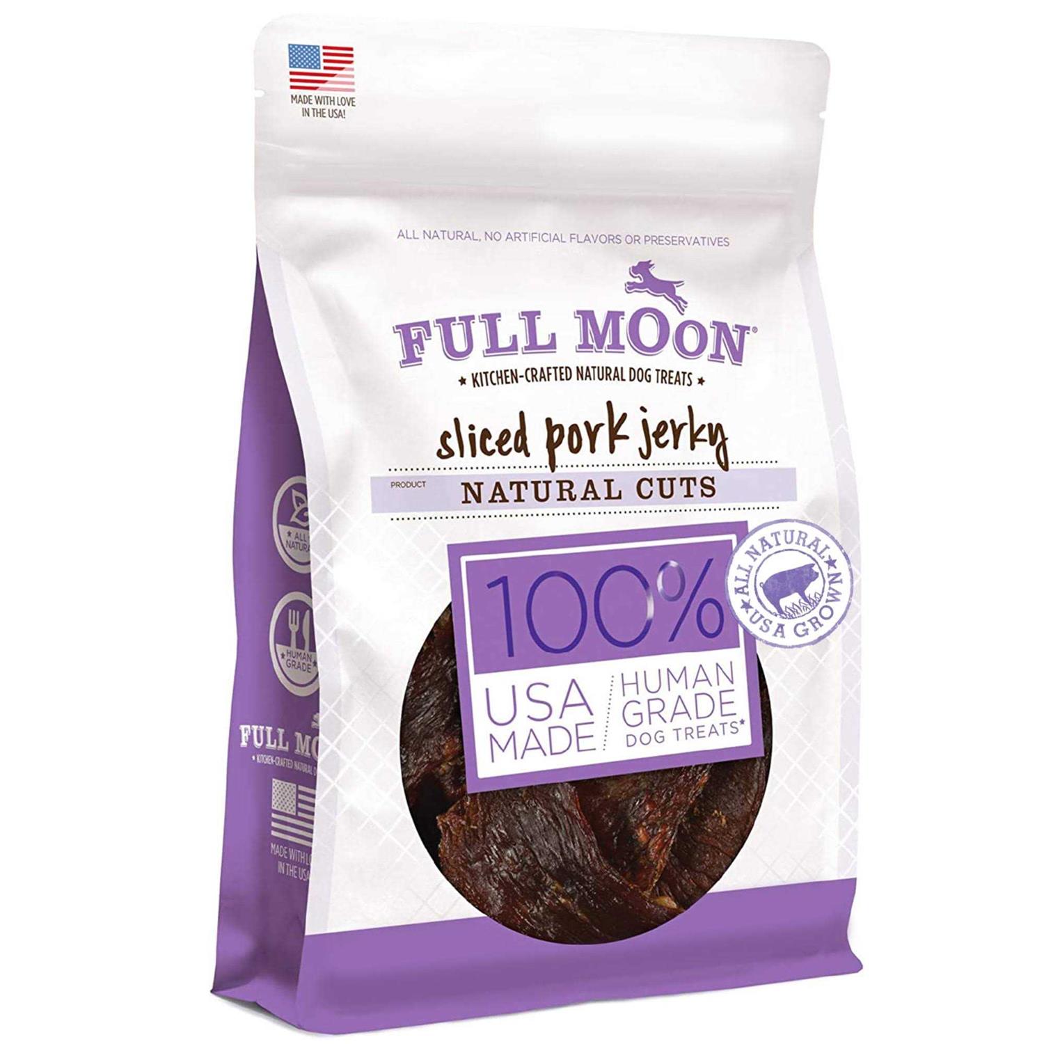 Full Moon Natural Cut Pork Jerky Dog Treats - Pet Supplies online store