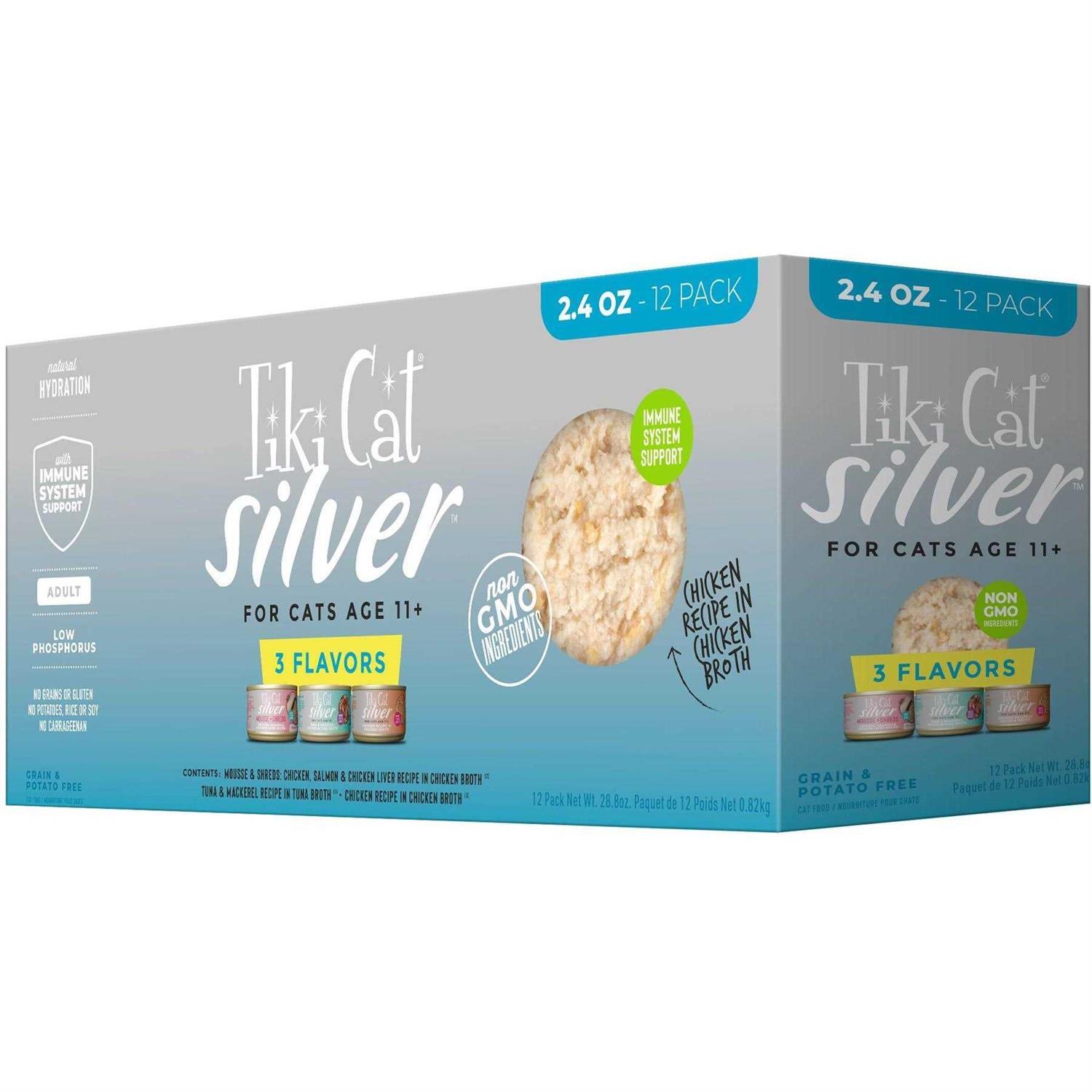 Tiki Cat Silver Variety Pack Wet Cat Food - Pet Supplies online store
