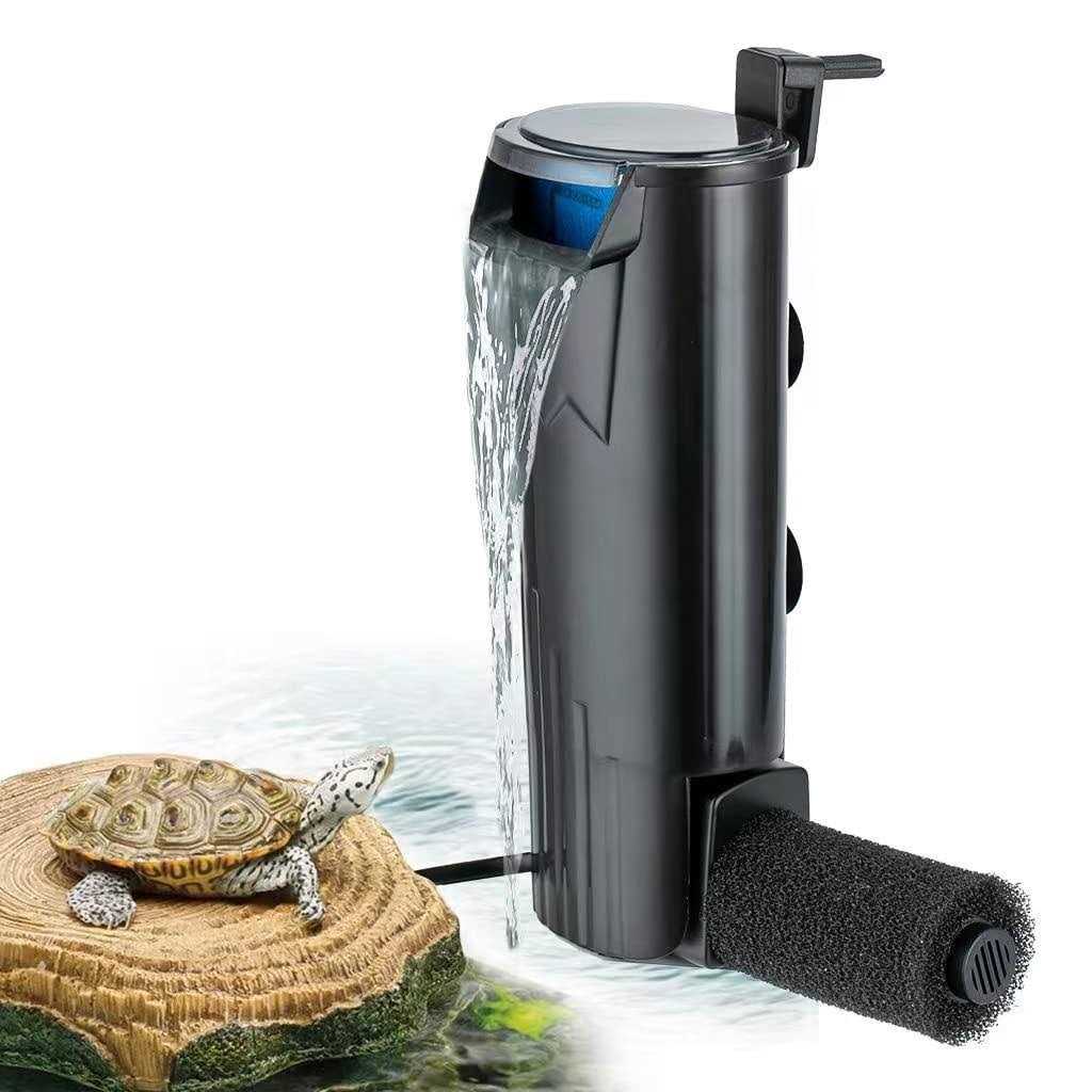 TechnologyMatter Turtle Filter Submersible Low Water Level Waterfall Filter Turtle Tank Aquarium Filter - Pet Supplies online store