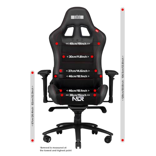 Next Level Racing Elite Gaming Chair Leather & Suede Edition (NLR-G005), Black