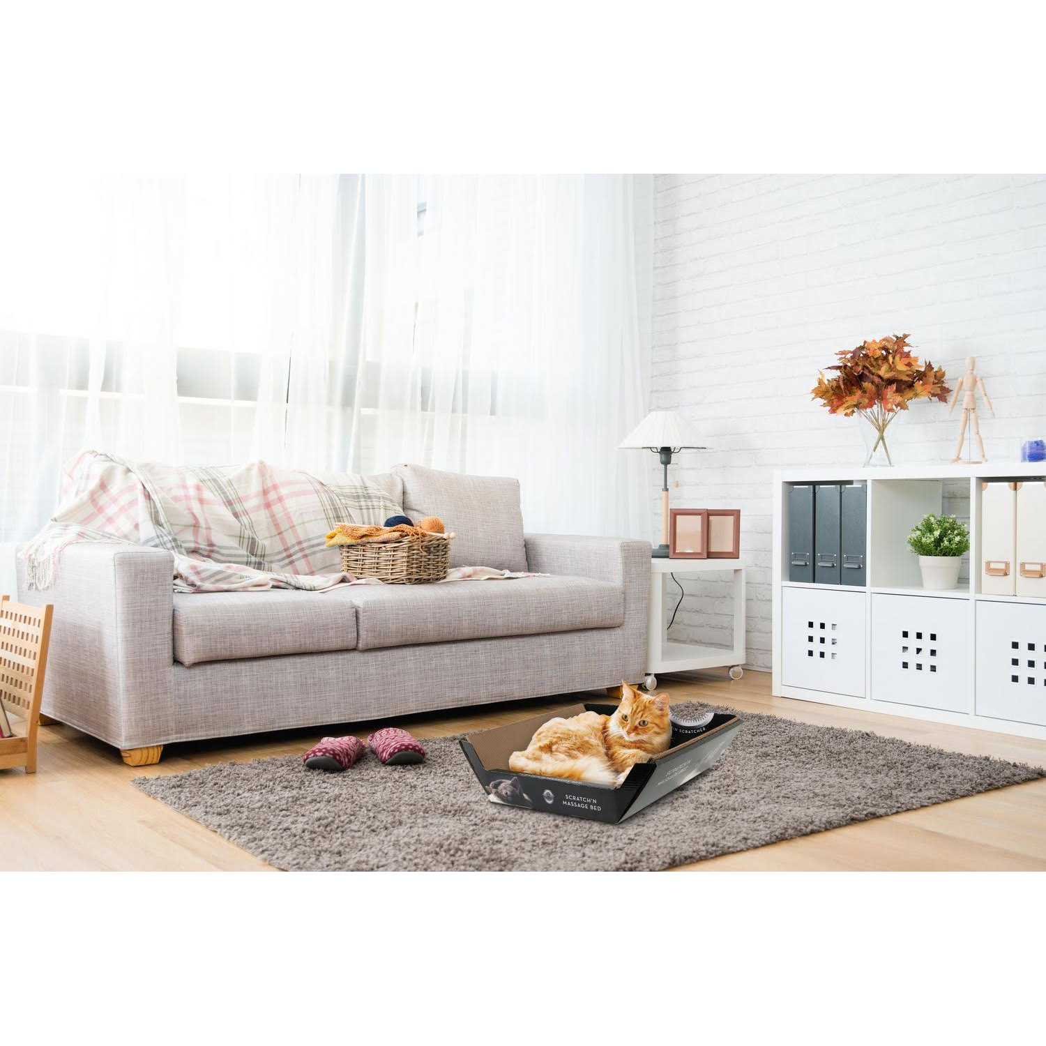 Omega Paw Ripple Board Scratch n Massage Cat Bed - Pet Supplies online store