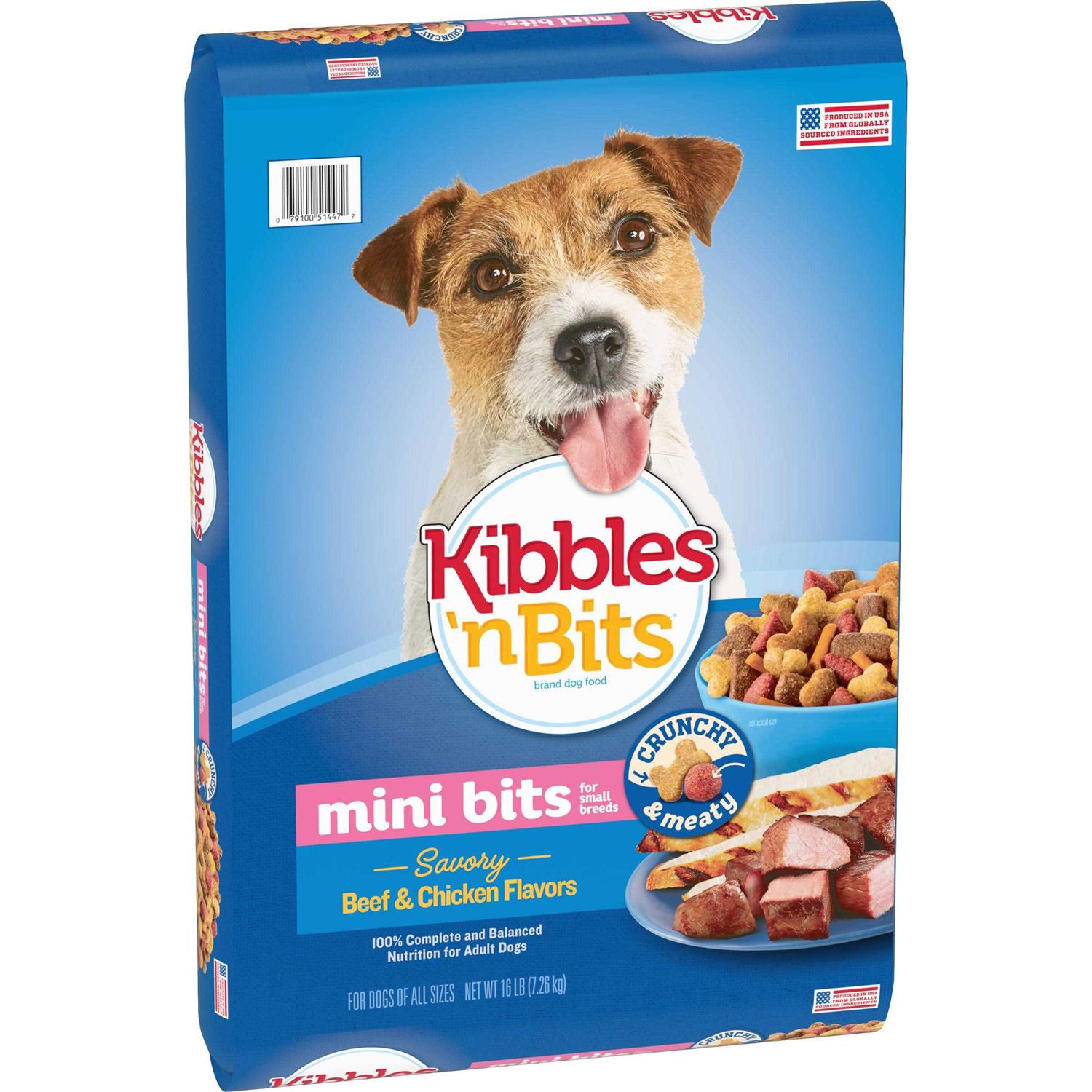 Kibbles n Bits Mini Bits Beef Chicken Dog Food - Pet Supplies online store