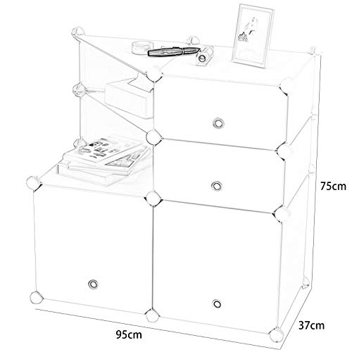 Bedroom FurnitureNightstand Strong Load-Bearing 2 Drawers 2 Doors Simple Modern Storage Cabinets Simple Bedroom Multifunctional Storage Cabinets 95X37X75CM Bedsidestorage cabinets (A)