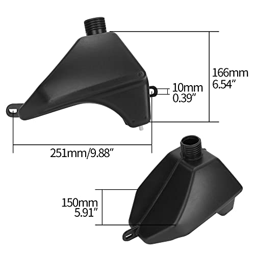 Metal Motorcycle Gas Fuel Petrol Tank with cap for 50cc 70cc 90cc 110cc 125cc Coolster 3050C 3125R Taotao ATA 125D 110B Boulder B1 Vitacci Roketa HAWK Ice bear Mountopz ATV Quad 4 Wheeler