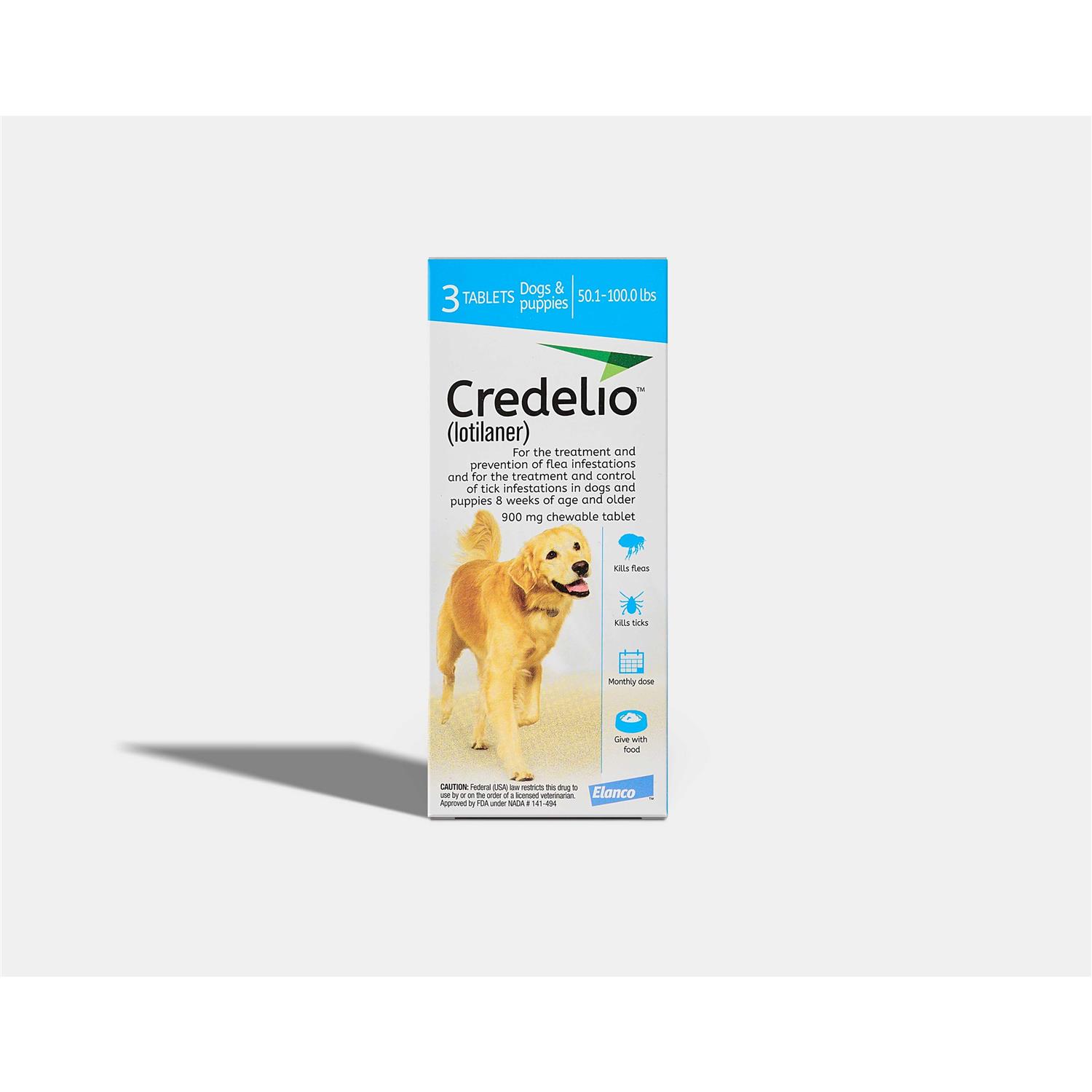 Credelio 3 Chewable Tablets for Dogs 50.1-100lbs - Pet Supplies online store