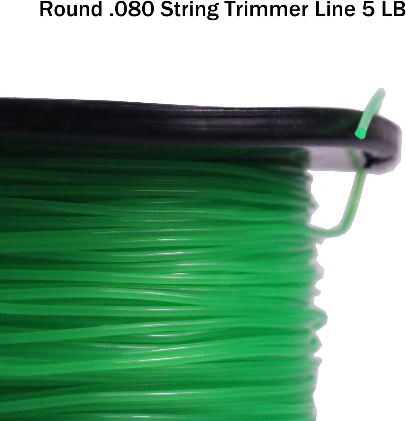 080 Trimmer Line Heavy Duty Weed Wacker String 5 LB Round Commercial String Trimmer Line .080 Inch-2000 Ft String Trimmer line