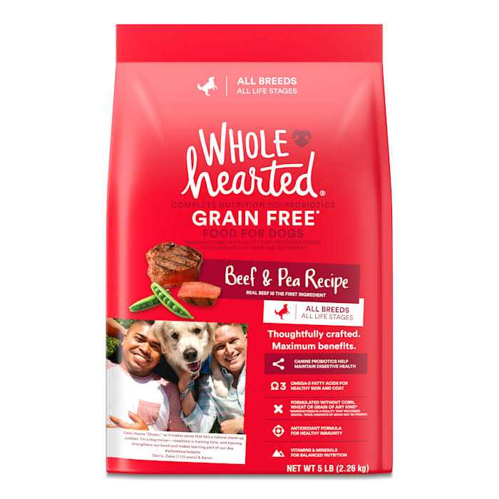 WholeHearted Grain Free All Life Stages Beef & Pea Formula Dry Dog Food - Pet Supplies online store