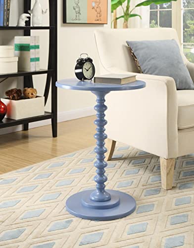Convenience Concepts Palm Beach Spindle Table, Blue