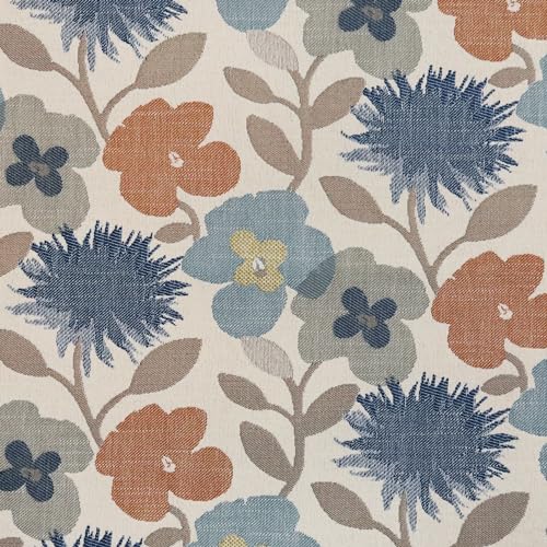 eLuxurySupply Fabric by The Yard - Upholstery Fabric, Linen Blend for Furniture and DIY Projects - Sewing Material/Fabrics - Life's A Beach Mist Pattern - 4 YARD INCREMENTS