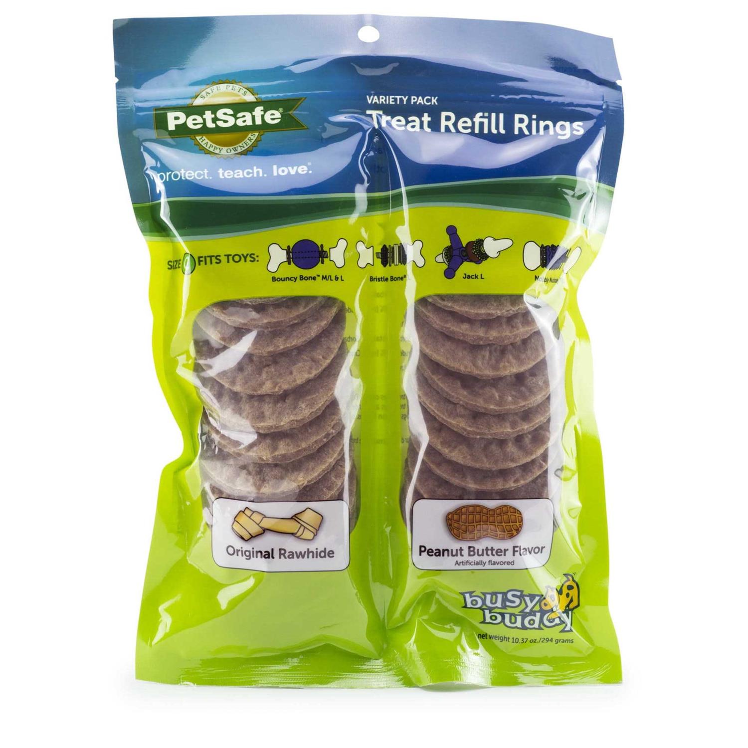Busy Buddy Rawhide Treat Rings - Pet Supplies online store