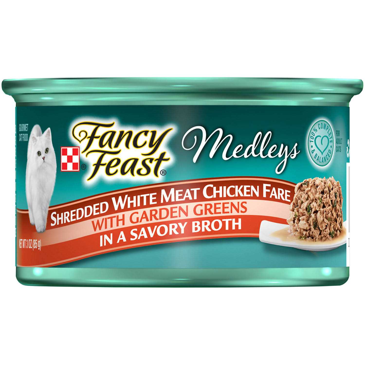 Fancy Feast Medleys Shredded White Meat Chicken Fare Wet Cat Food - Pet Supplies online store