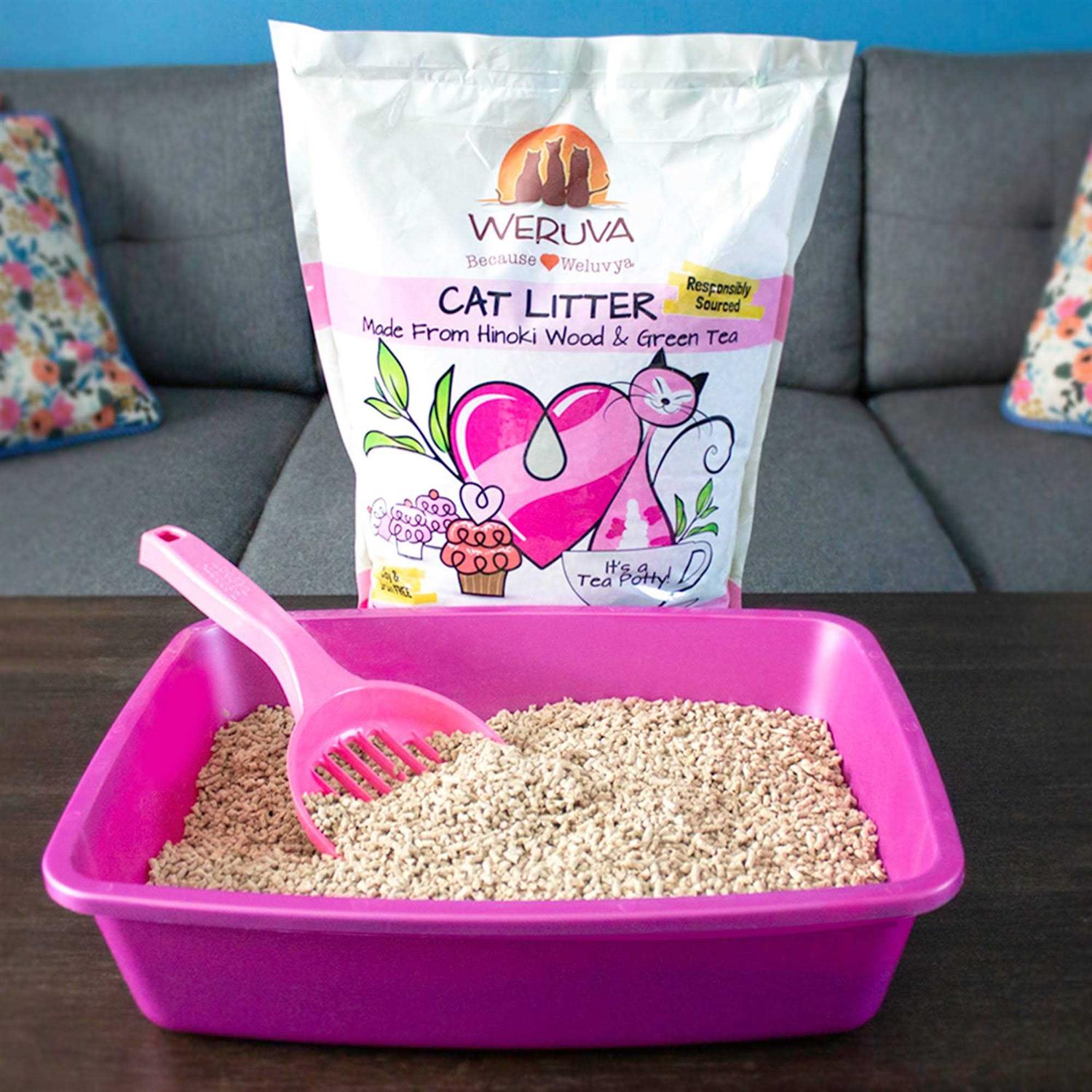 Weruva Green Tea Hinoki Wood Cat Litter - Pet Supplies online store