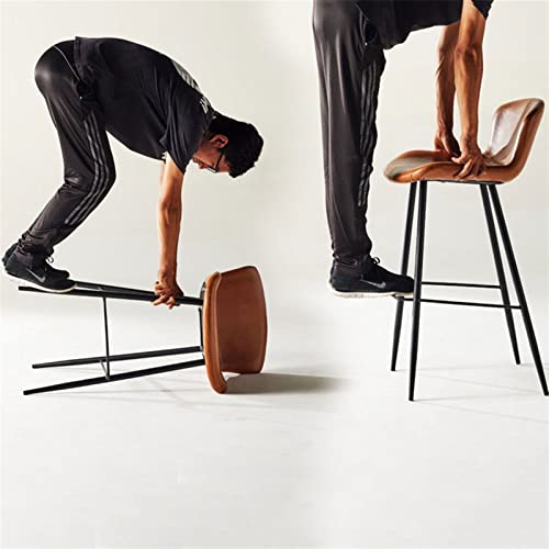 Bar Chair Bar Stools Modern Fashion High Stool Restaurant Bar Counter Front Back Bar Stool Leisure Bar Chair Kitchen Counter Dining Chair High Chair (Color : A)